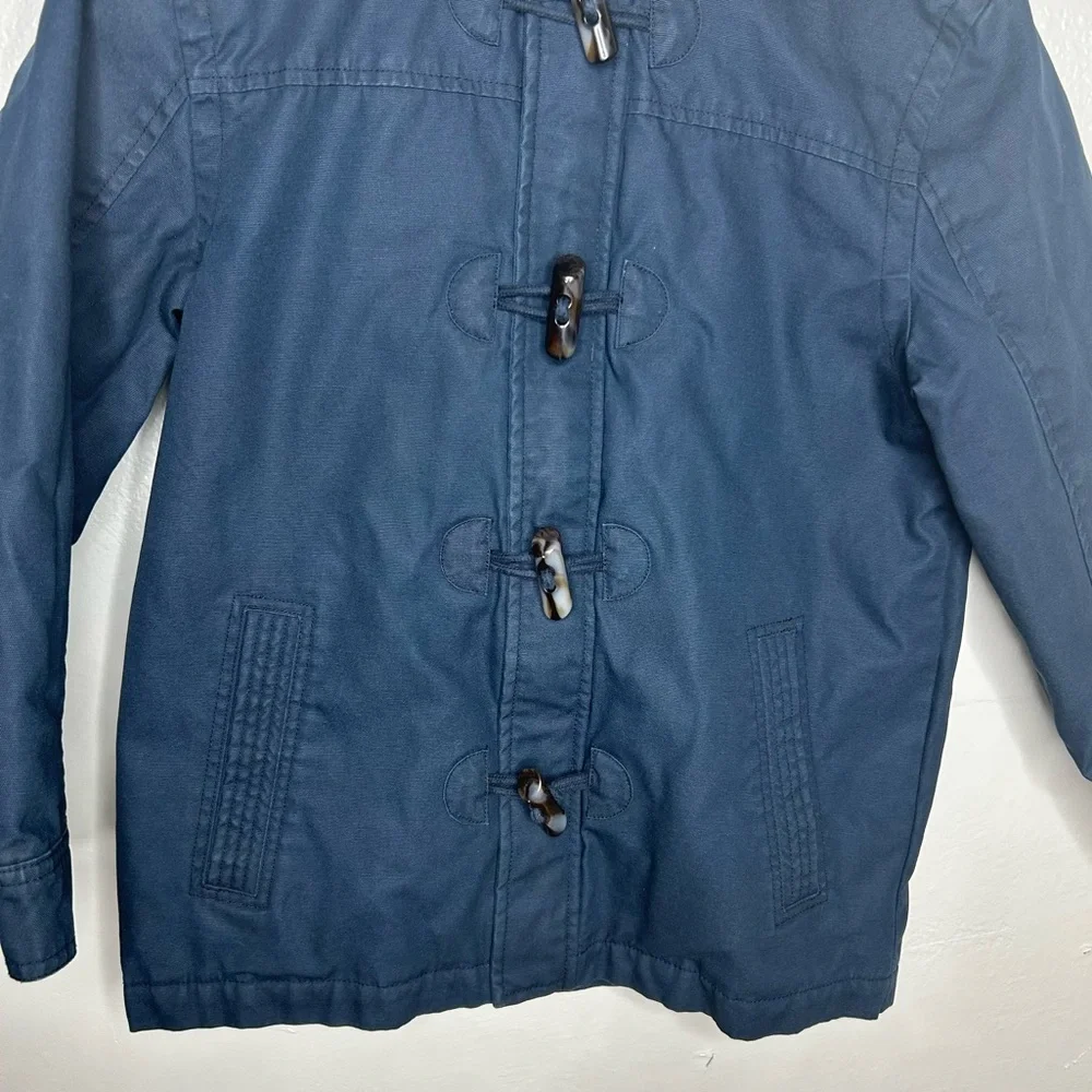 Old Navy Blue Water Resistant Hooded Lined Winter Peacoat